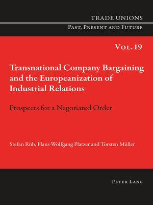 cover image of Transnational Company Bargaining and the Europeanization of Industrial Relations